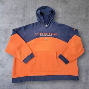 Y2k Starter Virginia Cavaliers Sweatshirt Hoodie Mens 2XL UVA Bleach Stained VTG